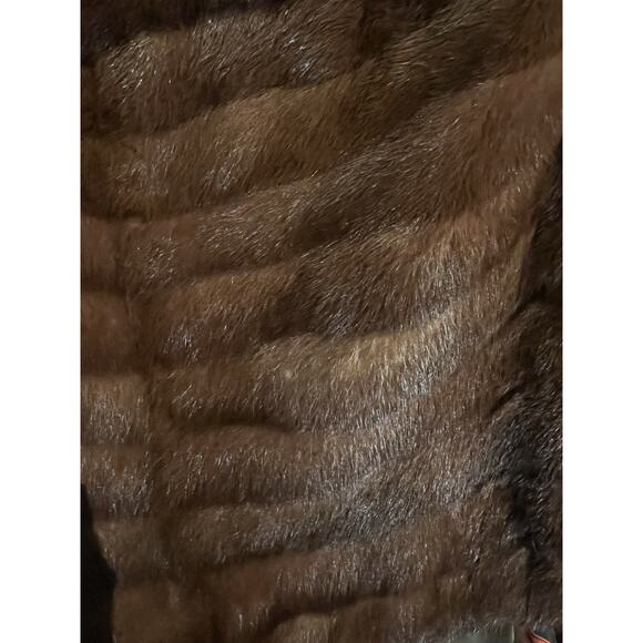 Vintage Fredrick & Nelson Fur Salon Woman's Mink Shawl Silk Lined with Pockets L - Picture 14 of 15